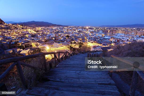 Old Town Of Lorca At Night Spain Stock Photo - Download Image Now - Lorca, Murcia, Murcia Province