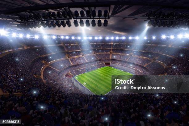 Beeindruckende Fußballstadion 3d Render Stockfoto und mehr Bilder von Stadion - Stadion, Fußball, Luftaufnahme