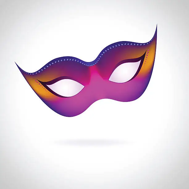 Vector illustration of Carnival Mask - vector illustration.