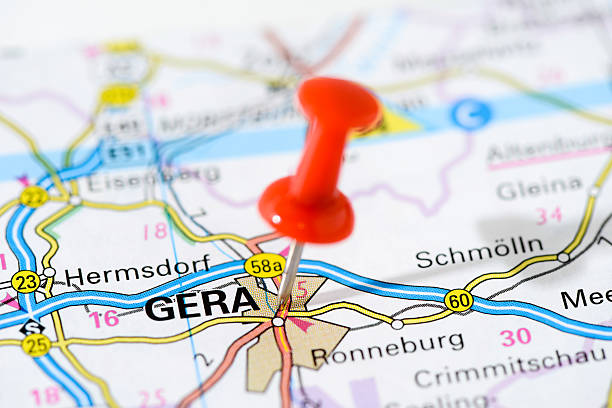 istock European cities on map series: Gera 502666625