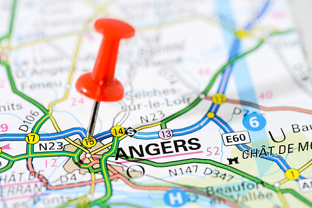 istock European cities on map series: Angers 502666635