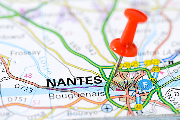 istock European cities on map series: Nantes 502666651