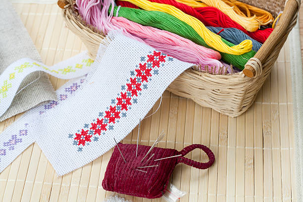 istock Sewing and embroidery craft kit 502667504