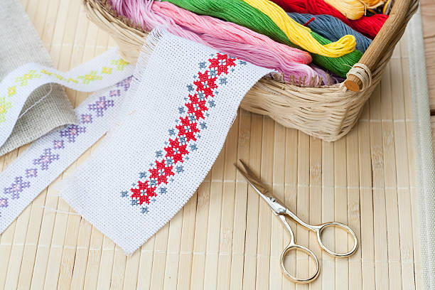 istock Sewing and embroidery craft kit 502667520