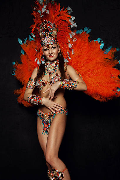 Cтоковое фото Женщина в платье carnival