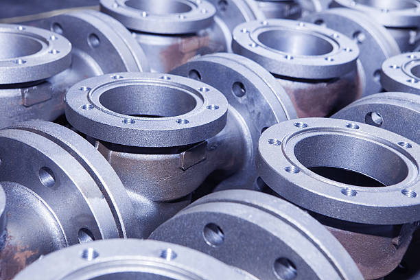 istock Industrial background from part of valves 502671740