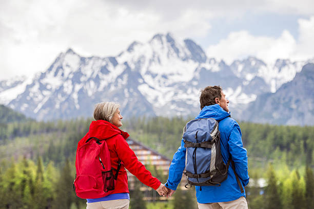 istock Senior couple hiking 502684669