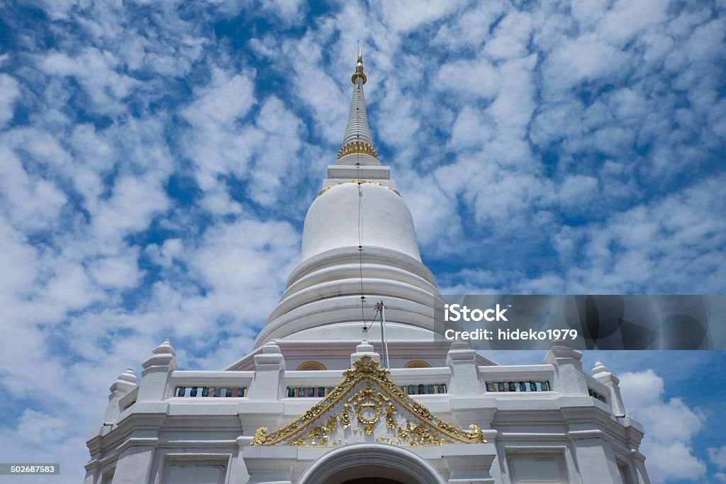 La pagoda. Wat Pichaiyat en Bangkok, Tailandia - Foto de stock de Arquitectura libre de derechos