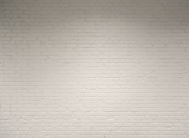 white brick wall modern style surface background texture stock photo