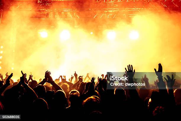 Concert Crowd Stock Photo - Download Image Now - Crowd of People, Music Festival, Audience