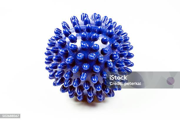 Foto de Massagem Bola De Plástico Azul e mais fotos de stock de Azul - Azul, Empurrar, Equipamento