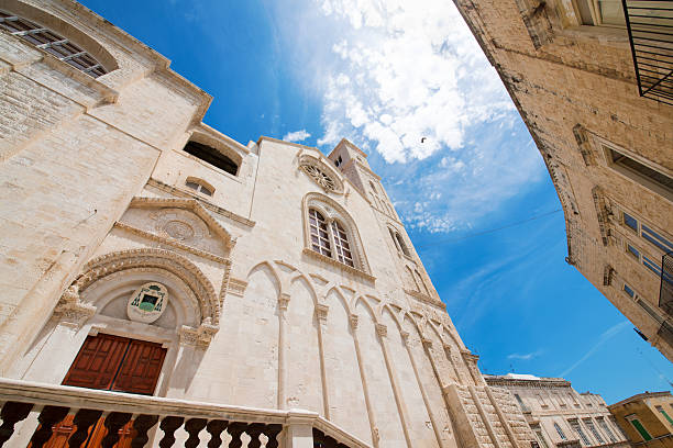 Cathedral of Giovinazzo Santa Maria Assunta (Bari, Apulia). Southern Italy. stock photo