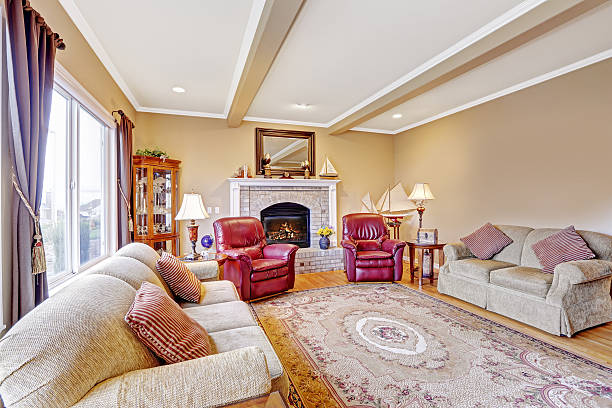 istock Luxury house interior. Living room 502689147