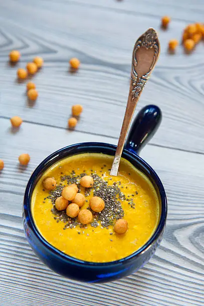 A bowl of lentil soup