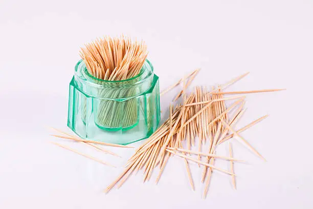 Photo of Toothpick on isolated white background