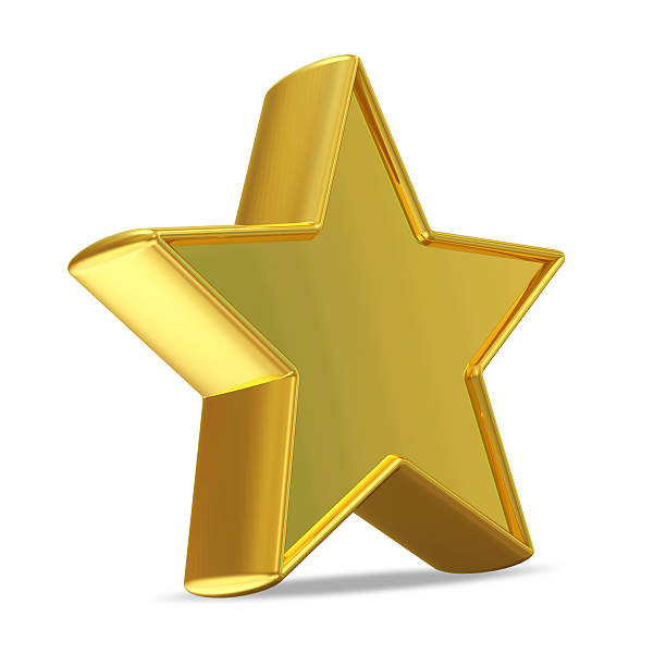 istock Golden Star on white background 502690409