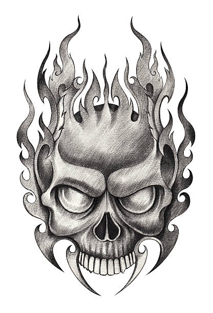 Skull Art Tattoo Stock Illustration - Download Image Now - Heavy Metal, Skull, 2015 - iStock Skull Art Tattoo Stock Illustration - Download Image Now - Heavy Metal, Skull, 2015 - iStock