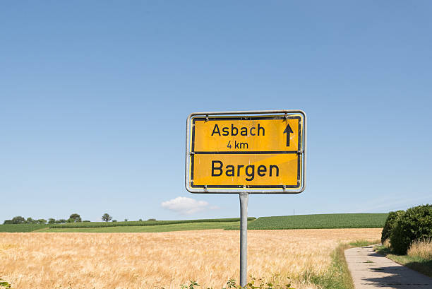 istock Bargen and Asbach town sign 502697328