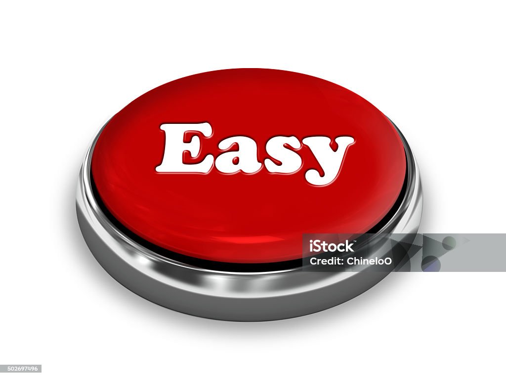 Un botón - Foto de stock de Facilidad libre de derechos