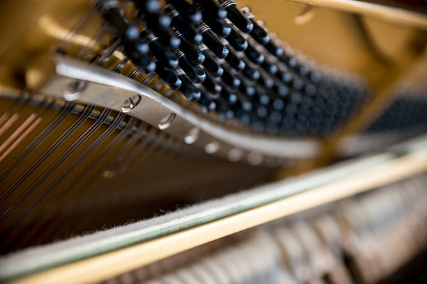 istock Close Up Shot of a Piano's Interior 502698344