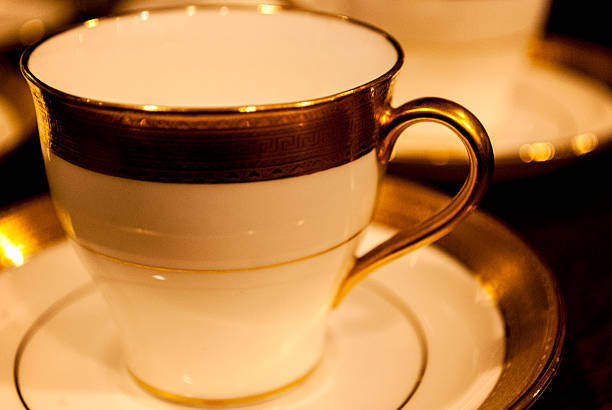 istock Tea or Coffee Cup and Saucer 502700888