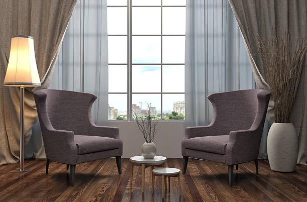 istock interior with chair. 3d illustration 502701674