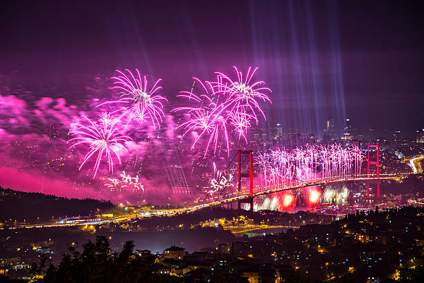 istock The Bosphorus Bridge at Turkey Republic Day 502702687