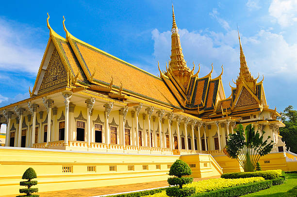 istock Buddhist royal palace on sunny day in Phnom Phen, Cambodia 502703883