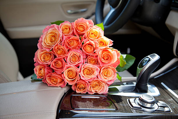 istock bouquet in a car seat 502704019