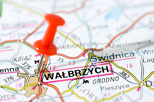 istock European cities on map series: Walbrzych 502704029