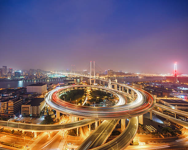 istock Shanghai Highway at Night 502704296