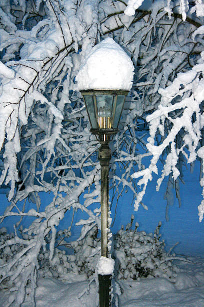 istock Snow Capped Lamp 502704753