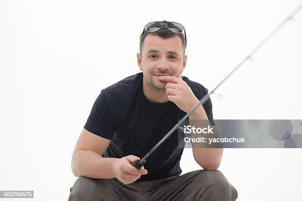 Fishing Is Always Pleasure Stock Photo - Download Image Now - Adult, Boys, Catching