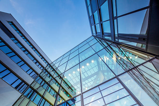 Modern Office Architecture, Hamburg HafenCity University The new Hamburg HafenCity University architecture and buildings stock pictures, royalty-free photos & images