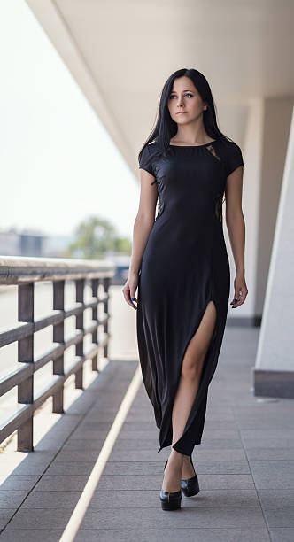 istock Woman in elegant evening dress. 502709248
