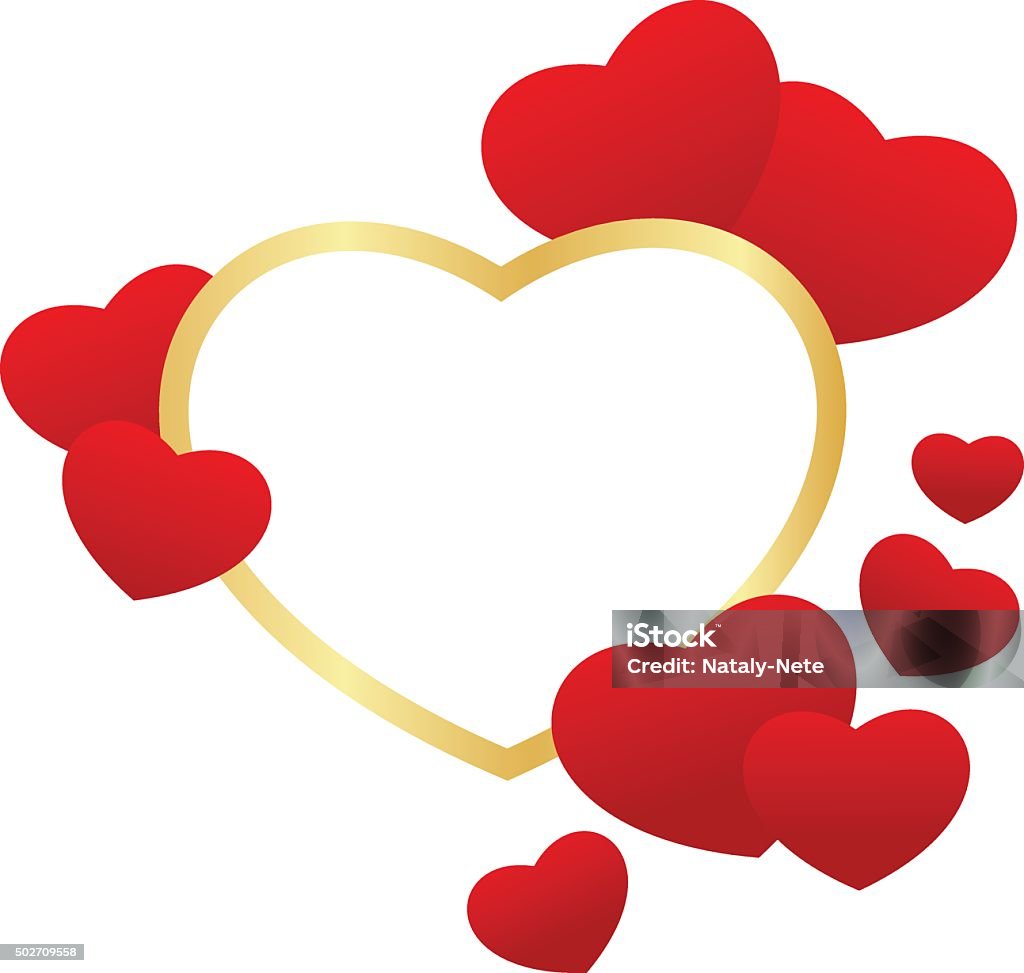 Heart Slide Frame Heart Frame Isolated Stock Illustration - Download Image Now - 2015 ...