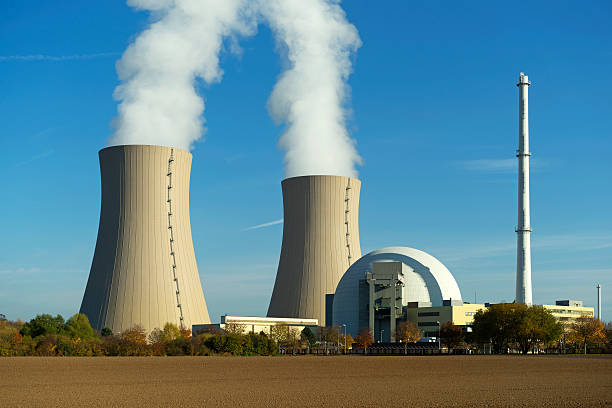 istock Nuclear power plant on the sky background 502710434