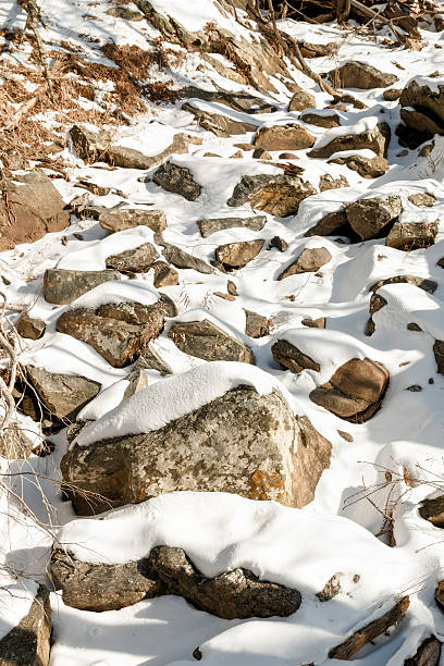 istock Snowy Winter Scene - Great Falls, Maryland 502711344
