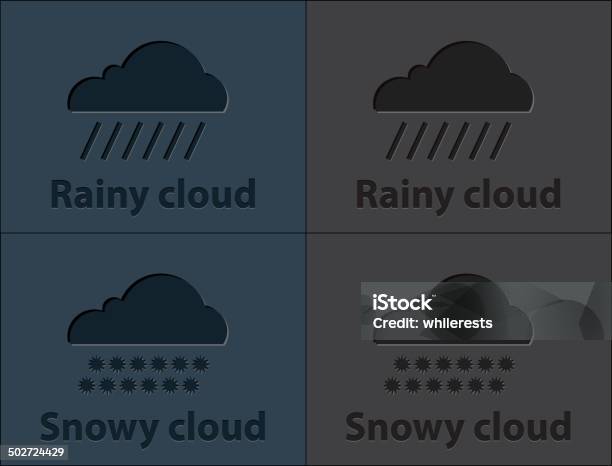 Cloud Shapes Collection Stock Illustration - Download Image Now - Bubble, Climate, Cloud Computing