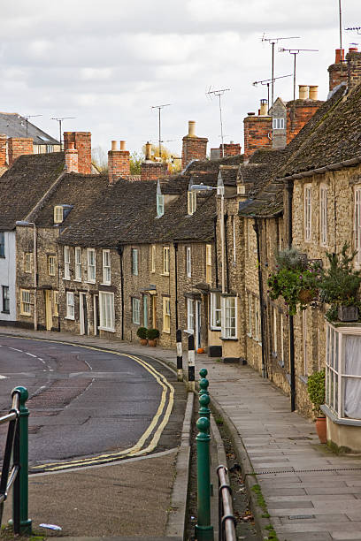 istock Televison aerials prominently displayed on traditional housing, Wiltshire UK 502728534