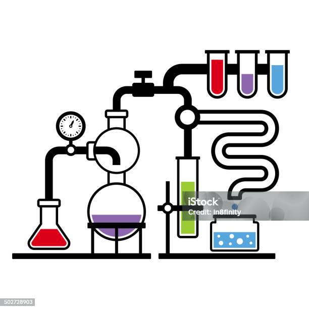 Chemistry Laboratory Infographic Set Stock Illustration - Download Image Now - Abstract, Biology, Education