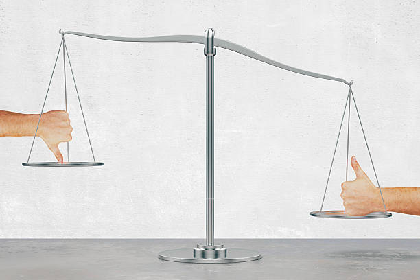istock Like and dislike on the scales concept 502730898