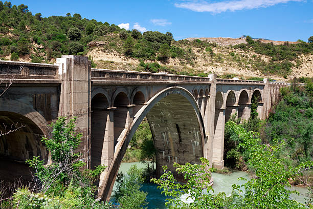 istock Bridge over River Gallego. The autonomous region Aragon, Spain. 502734976