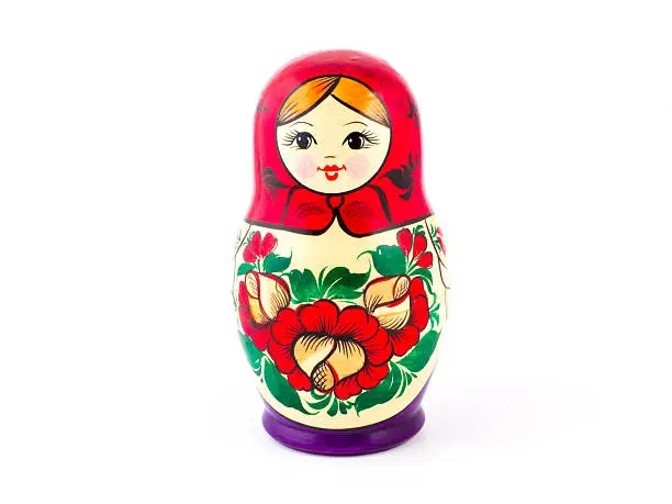 Photo of Russian nesting dolls. Babushkas or matryoshkas