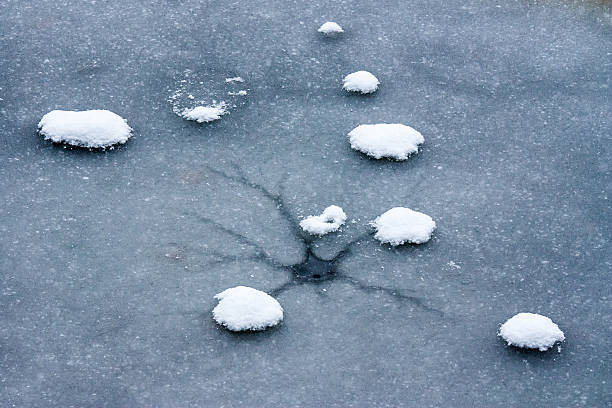 istock Abstract shapes on a frozen lake 502737428