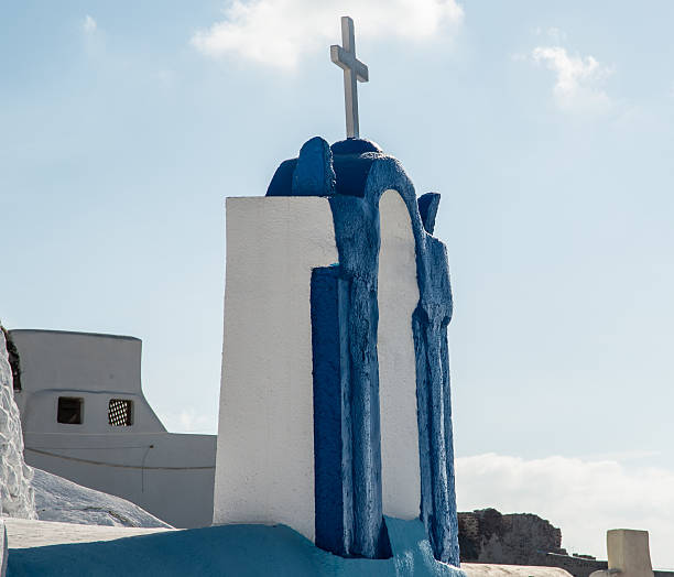 istock Cross at Greek Orthodox Church 502737738
