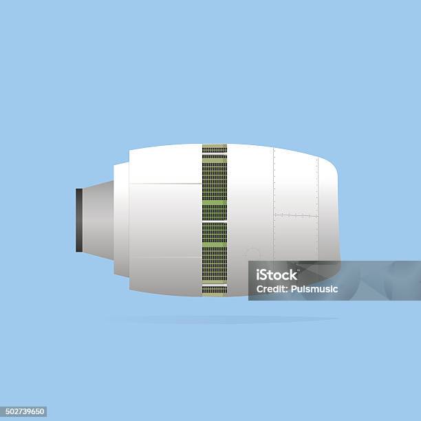 Jet Engine Stock Vektor Art und mehr Bilder von Flugzeugtriebwerk - Flugzeugtriebwerk, Freisteller – Neutraler Hintergrund, 2015