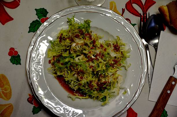 istock Endive Salad with natural wine vinegar ready to eat 502740300