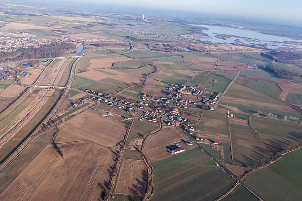 istock aerial view of the harvest fields 502740556