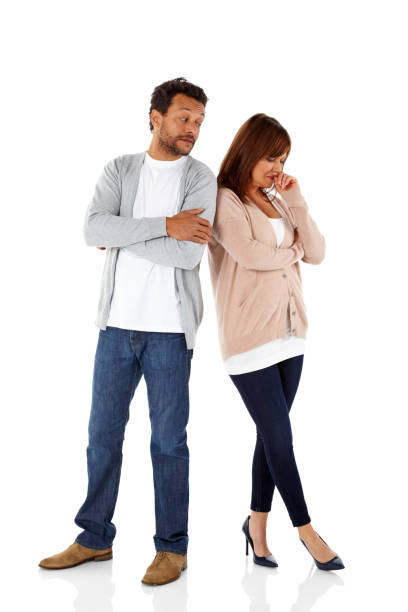 istock Woman looking upset with her boyfriend 502740775